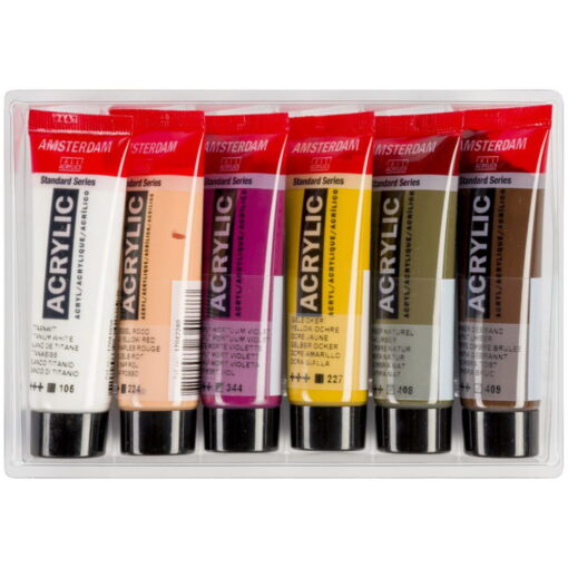 Set 6 culori acrilice Amsterdam 20 ml - Portrait Set