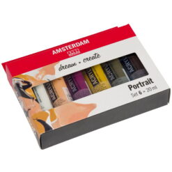 Set 6 culori acrilice Amsterdam 20 ml - Portrait Set