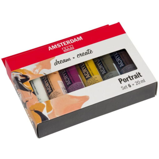 Set 6 culori acrilice Amsterdam 20 ml - Portrait Set