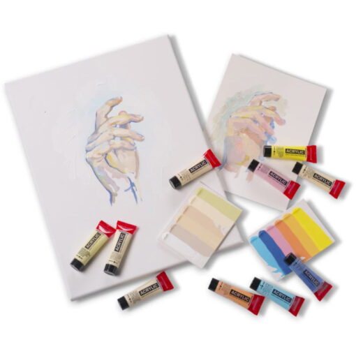 Set 12 culori acrilice Amsterdam 20 ml – Pastels