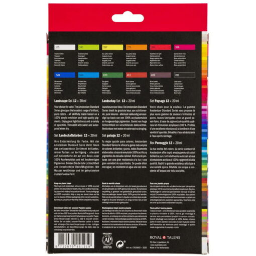 Set 12 culori acrilice Amsterdam 20 ml - Landscape