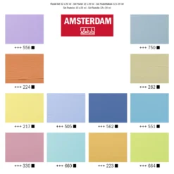 Set 12 acrilice Amsterdam 20ml Pastels - 17820512