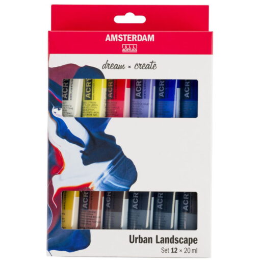 Set 12 Culori Acrilice Amsterdam 20 Ml - Urban Landscape