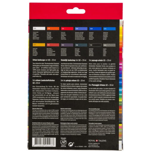 Set 12 culori acrilice Amsterdam 20 ml - Urban Landscape