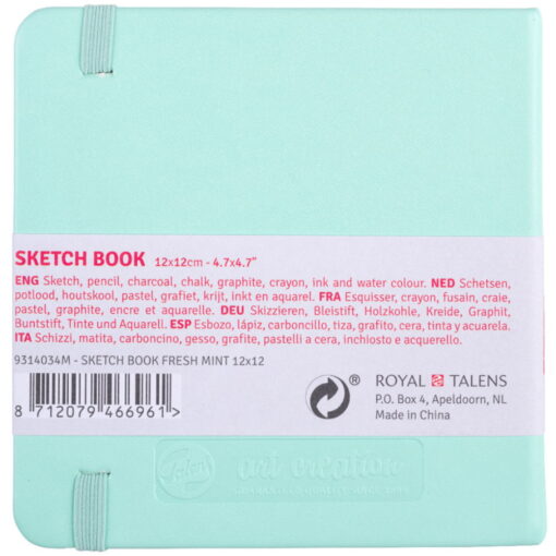 Caiete de schite Art Creation Sketchbook Mint 12 x 12 cm