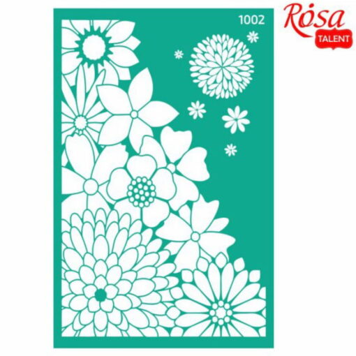 Sablon Adeziv 13 X 20 Cm Nr.1002 - Flowers