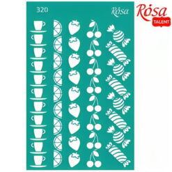 Sablon adeziv 13 x 20 cm nr.320 - cake delicious