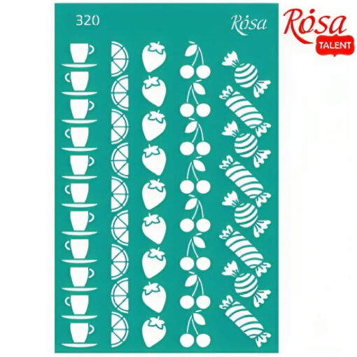 Sablon Adeziv 13 X 20 Cm Nr.320 - Cake Delicious