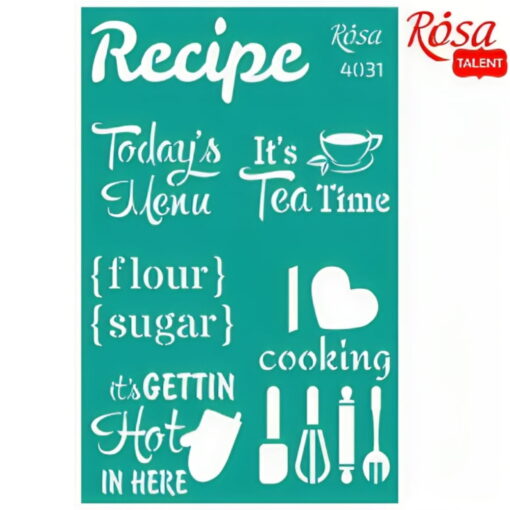 Sablon Adeziv 13 X 20 Cm Nr.4031 - Recipe Book