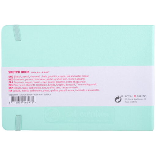 Caiete de schite Art Creation Sketchbook Mint 21 x 15 cm