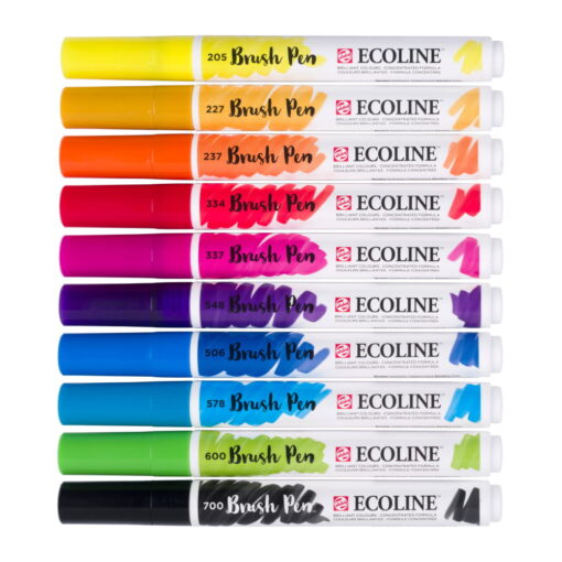 Set carioci Ecoline Brushpen 10