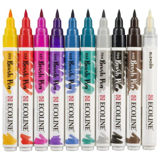 Set carioci Ecoline Brushpen Handlettering 10