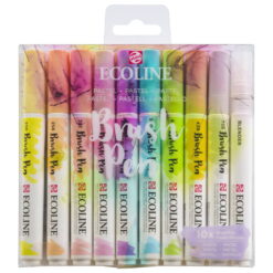 Set carioci Ecoline Brushpen Pastel 10