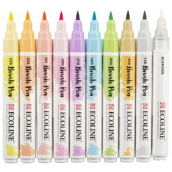 Set carioci Ecoline Brushpen Pastel 10