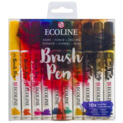 Set carioci Ecoline Brushpen Dark 10