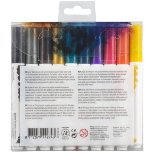 Set carioci Ecoline Brushpen Dark 10