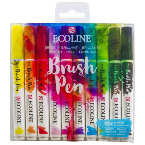 Set Carioci Ecoline Brushpen Bright 10