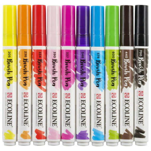 Set carioci Ecoline Brushpen Bright 10