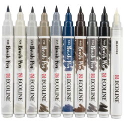 Set carioci Ecoline Brushpen Grey 10
