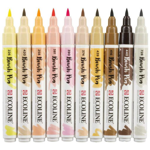 Set carioci Ecoline Brushpen Skin 10