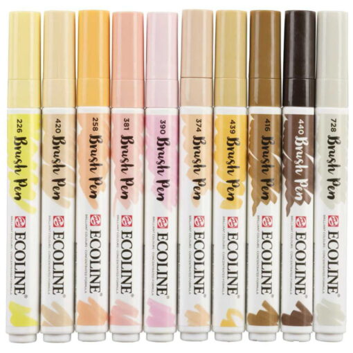 Set carioci Ecoline Brushpen Skin 10