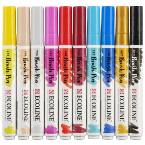 Set carioci Ecoline Brushpen Fashion 10