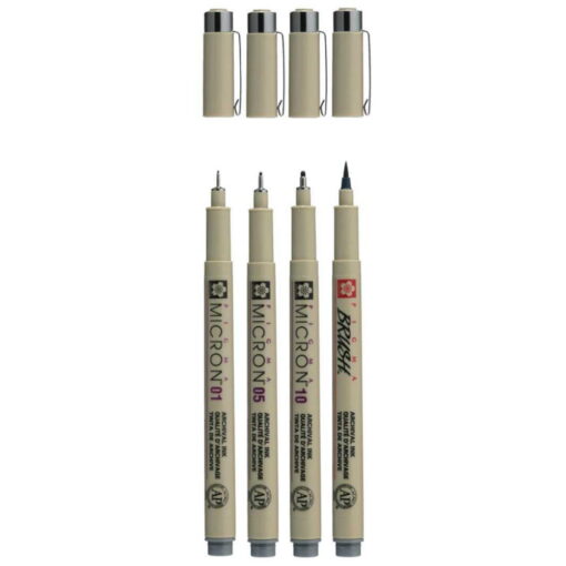 Set linere Sakura Pigma Micron Cool Grey 4