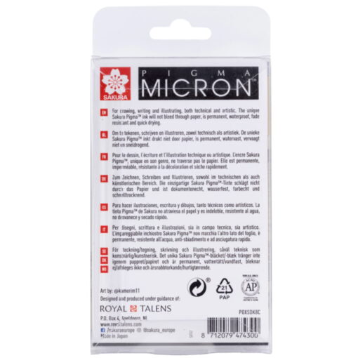 Set Sakura Pigma linere Micron 8 Light Cool Grey & Cool Grey