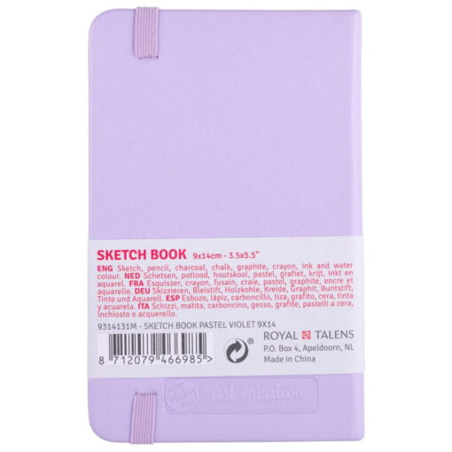 Caiet de schite Art Creation Sketchbook Pastel Violet 9 x 14 cm