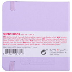 Caiet de schite Art Creation Sketchbook Pastel Violet 12 x 12 cm