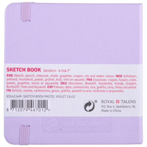 Caiet de schite Art Creation Sketchbook Pastel Violet 12 x 12 cm