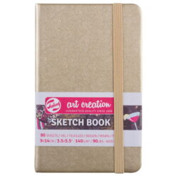 Caiet de schite Art Creation Sketchbook White Gold 9 x 14 cm