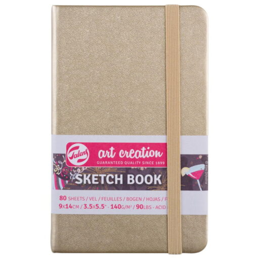 Caiet de schite Art Creation Sketchbook White Gold 9 x 14 cm