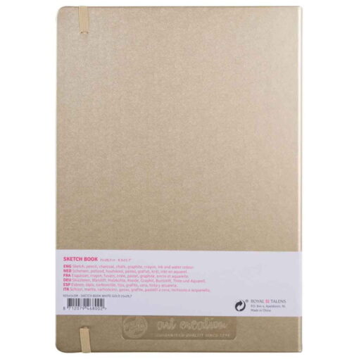 Caiet de schite Art Creation Sketchbook White Gold 21 x 30 cm
