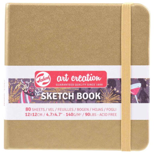 Caiet De Schite Art Creation Sketchbook White Gold 12 X 12 Cm