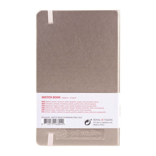 Caiet de schite Art Creation Sketchbook Pink Champagne 13 x 21 cm