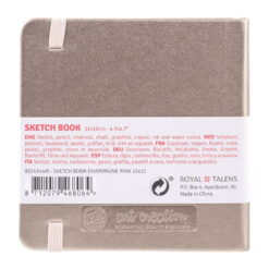 Caiet de schite Art Creation Sketchbook Pink Champagne 12 x 12 cm