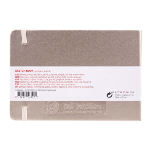Caiet de schite Art Creation Sketchbook Pink Champagne 21 x 15 cm