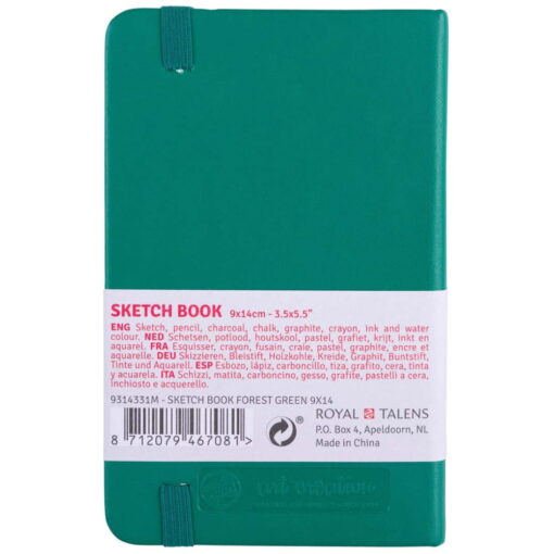 Caiet de schite Art Creation Sketchbook Forest Green 9 x 14 cm