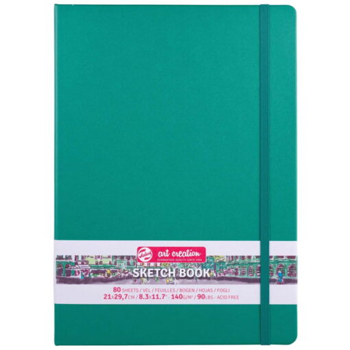 Caiet de schite Art Creation Sketchbook Forest Green 21 x 30 cm