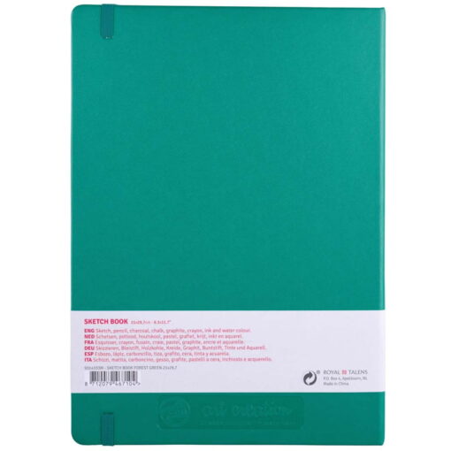 Caiet de schite Art Creation Sketchbook Forest Green 21 x 30 cm