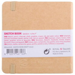 Caiet de schite Art Creation Sketchbook Kraft Paper 12 x 12 cm