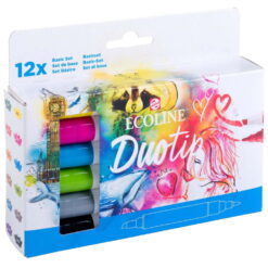 Set 12 carioci acuarela Ecoline Duotip Basic