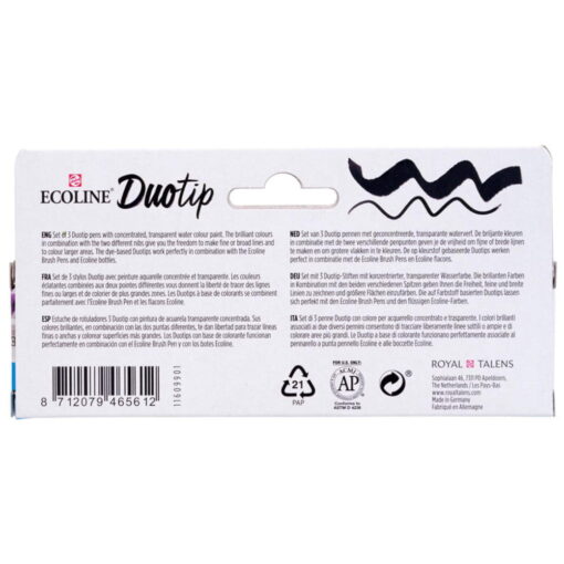 Set 3 carioci acuarela Ecoline Duotip Secondary