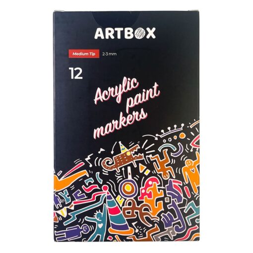Set Markere cu vopsea Artbox Acrylic Marker 2-3 mm Essential 12 1
