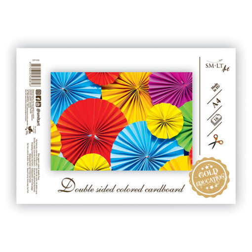 Bloc de desen hartie colorata SMLT GOLD A4