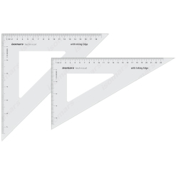 Set 2 echere ISOMARS Technical clear 20 - 25 cm.