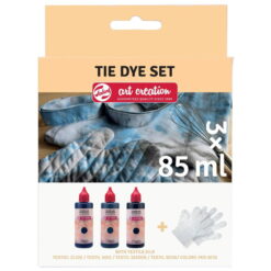 Set vopsea textile Art Creation Tie-dye set Black | 3 x 85 ml + manusi