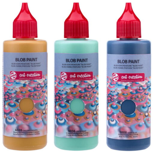 Set vopsea acrilica Art Creation Blob Paint set Mint | 3 x 80 ml