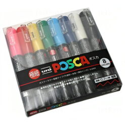 Set markere Posca PC-1MC - 8 culori